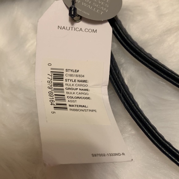 NAUTICA Brown ribbon stripe Money Manager clutch wallet like new (162) - Picture 2 of 13